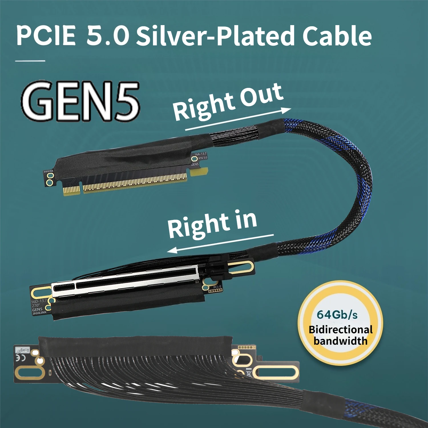 Cable de extensión para tarjet - Pcie 5.0 Gpu Riser Cable reseña y precio