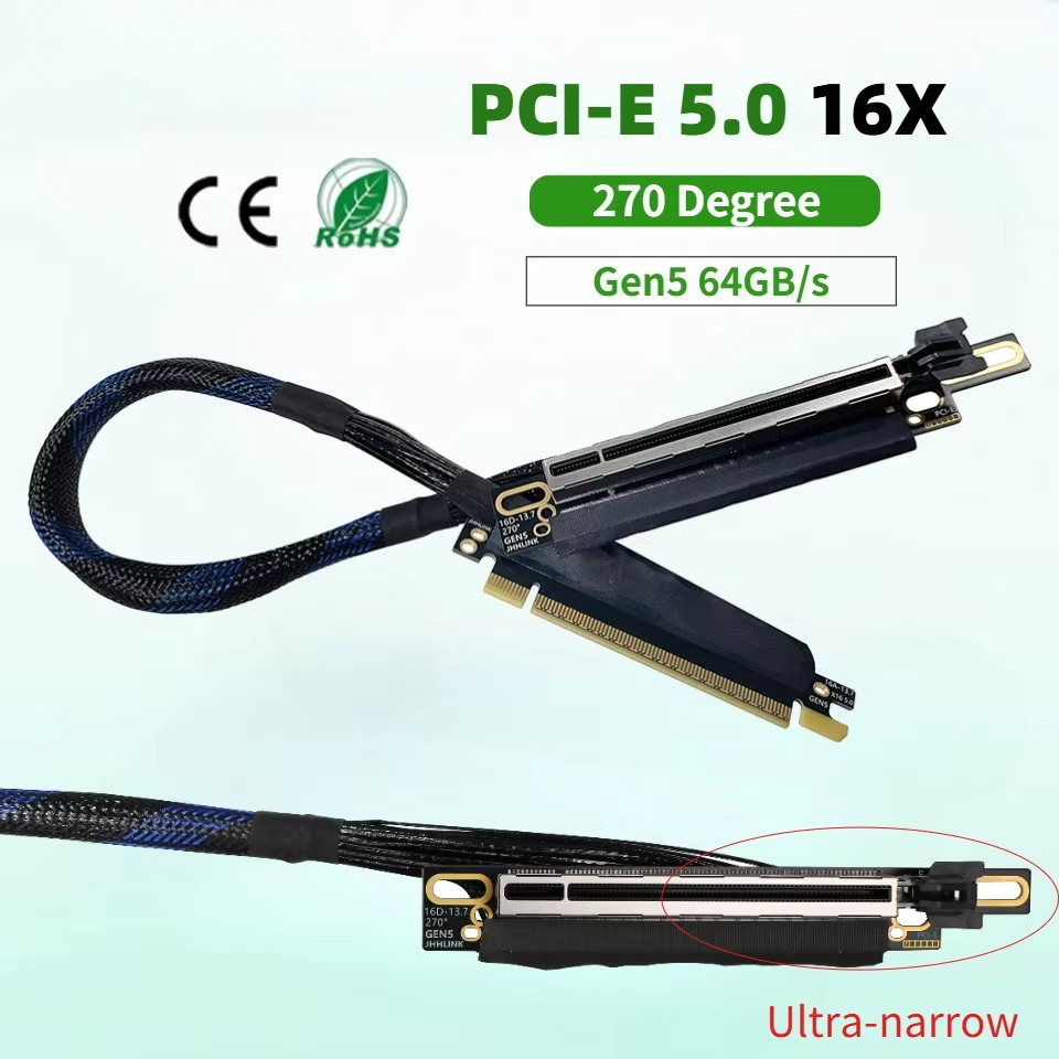 Cable de extensión para tarjet - Pcie 5.0 Gpu Riser Cable reseña y precio